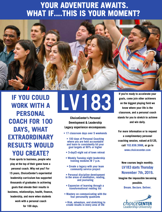 LV183 – Personal Development & Leadership