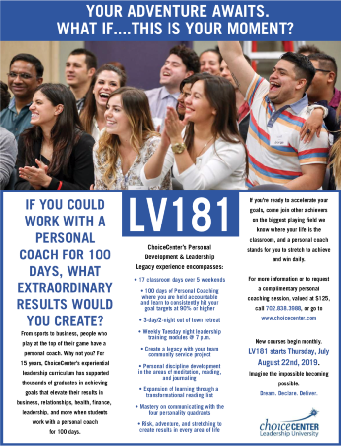 LV181 – Personal Development & Leadership