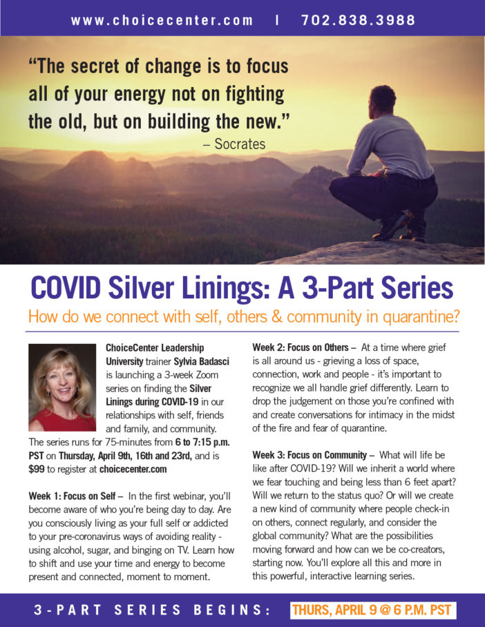 COVID Silver Linings: A 3-Part Series