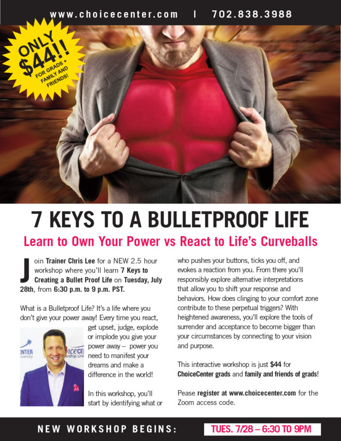7 Keys to a Bulletproof Life