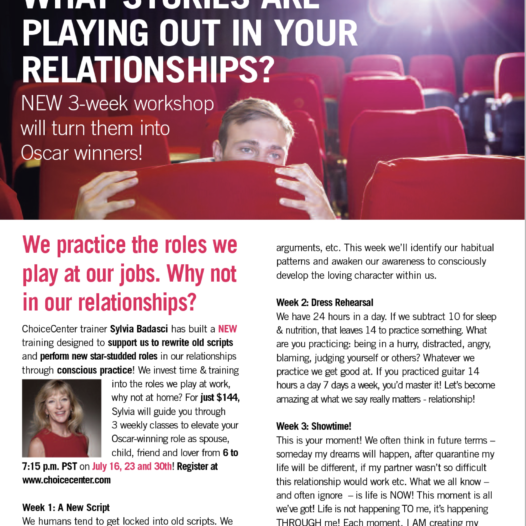 Story of Relationships with Sylvia Badasci (Guests welcome!)
