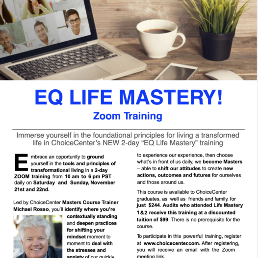 EQ Life Mastery – Zoom Training