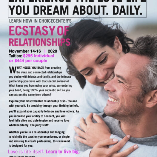 Relationship Ecstasy 28 – Zoom Training