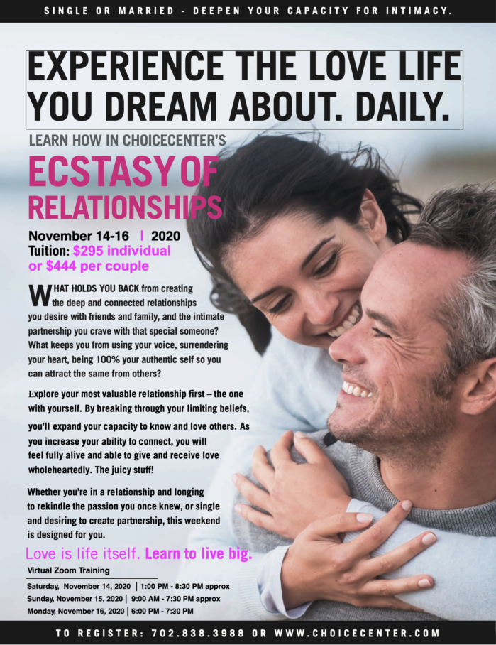 Relationship Ecstasy 28 – Zoom Training